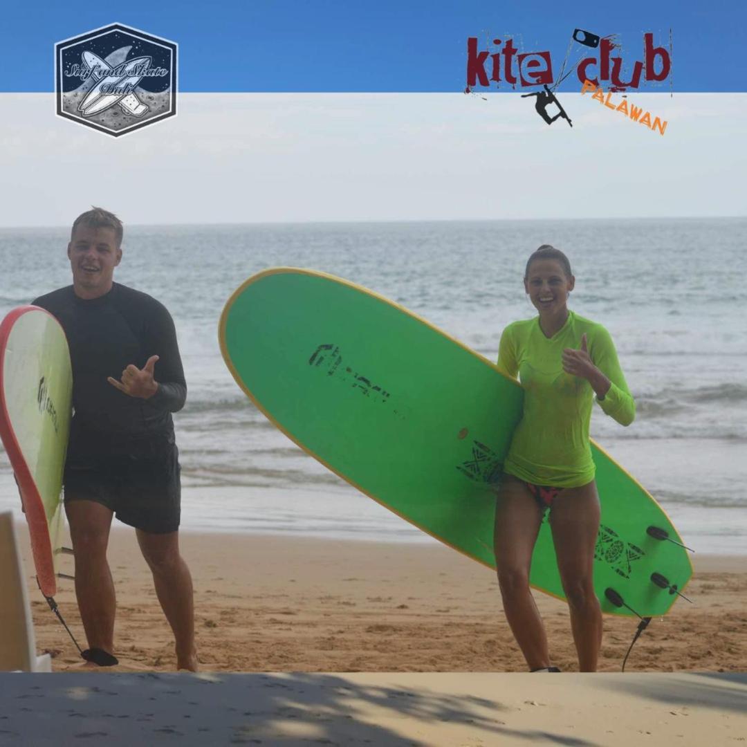 Auberge de jeunesse Surf And Skate Duli El Nido By Kiteclub Palawan Extérieur photo